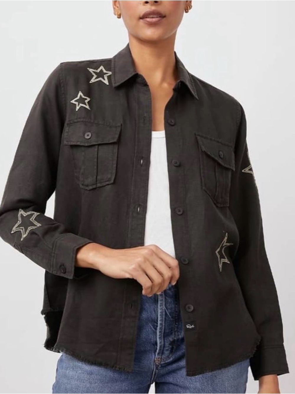 Rails Loren shirt with metallic stars Small